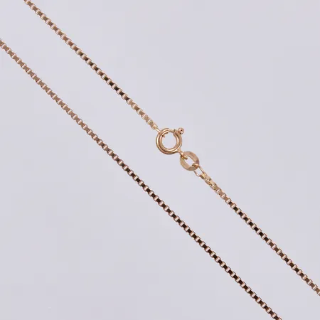 Kedja Venezia, längd: ca 60cm, bredd: ca 1,5mm, 18K  Vikt: 7,9 g