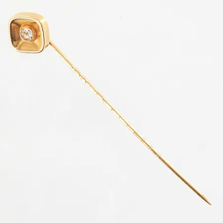 Hattnål med sten, 51mm, 18K Vikt: 0,8 g
