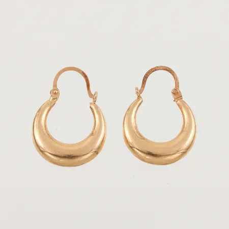 Örhängen paret, höjd ca 18.6 mm, 18k. Vikt: 1,6 g