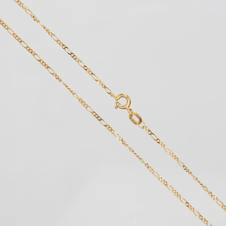 Kedja, Figaro, längd: 50cm, bredd: 1,3mm, GHA, 18K Vikt: 2,2 g