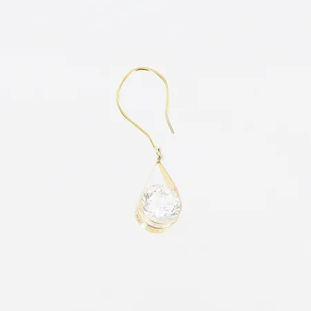 Enstaka örhänge, kubisk zirkonia, 29mm, 18K Vikt: 0,9 g