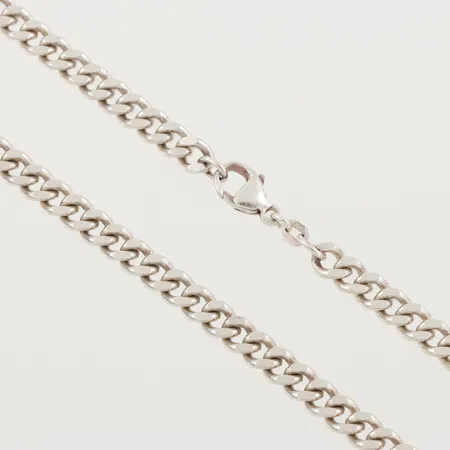Collier Pansar, längd ca 42 cm, bredd 5.6 mm, silver 925/1000. Vikt: 32,1 g