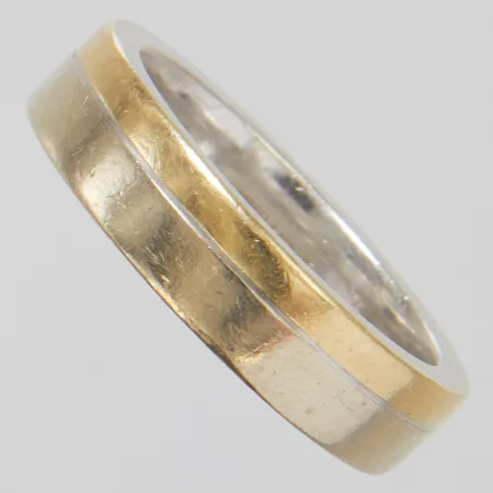 Ring, slät, Ø21, bredd: 5,9mm, personlig gravyr, tvåfärgad, 14K Vikt: 13,9 g