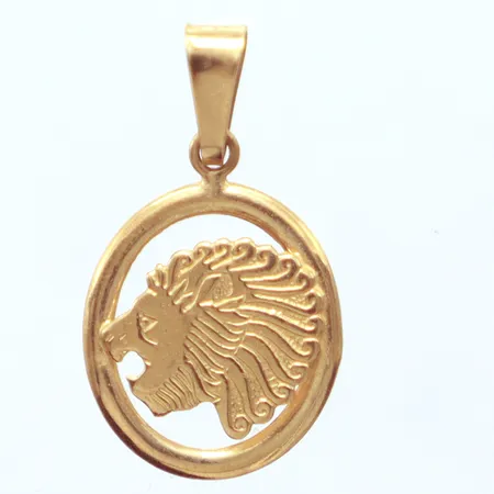 Hänge, lejon, Guldfynd, 2,5cm, 18k Vikt: 1,1 g