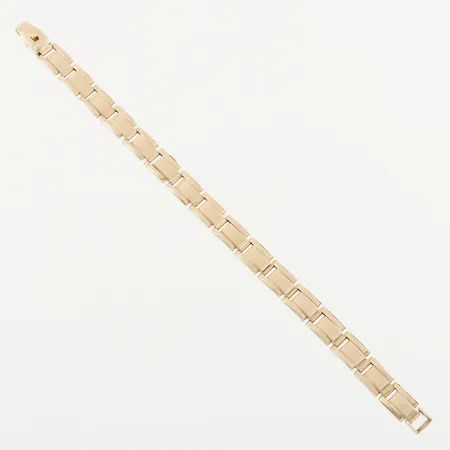 Armband, bruksslitage, längd ca 20.5 cm, bredd 9.1 mm, 14k. Vikt: 22,5 g