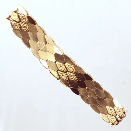 Armband, längd 19cm, bredd 13,9mm, 18K Vikt: 27,8 g