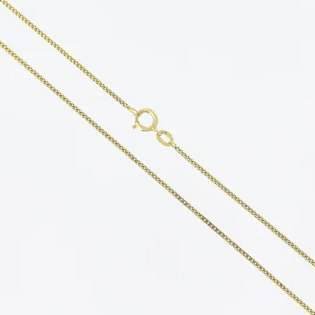Kedja Pansar, 38,5cm, bredd 1mm, 18K Vikt: 2,7 g