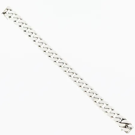 Armband Pansar, 20cm, bredd 12mm, defekt/låstunga saknas, silver 830/1000. Vikt: 62,8 g