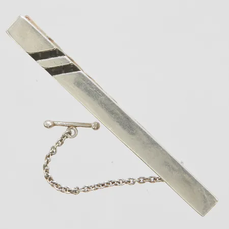 Slipshållare, 6,7cm, kolfiberinlägg, silver 925 Vikt: 10,2 g