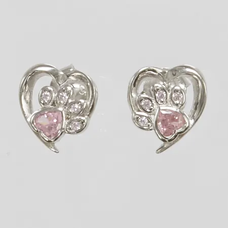 Örhängen, 10mm, färgade stenar, silver 925 Vikt: 1,4 g