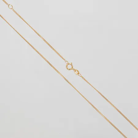 Kedja, Pansar, längd: 45,6+50,6cm, bredd: 1mm, 18K Vikt: 2,4 g