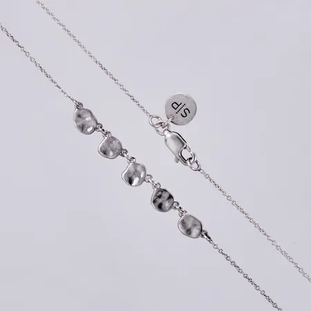 Collier Syster P,  längd ca 45cm, bredd ca 1-5mm, 925/1000 silver Vikt: 2,9 g