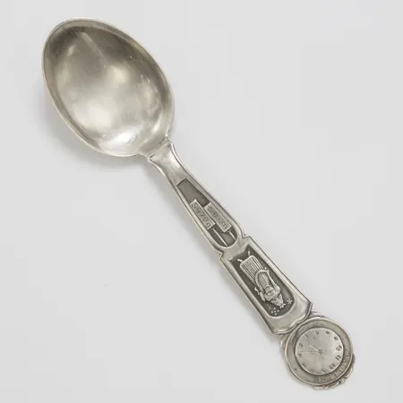 Dopsked, 14,4cm, gravyr, silver 830 Vikt: 27,8 g