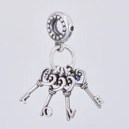 Berlock, Pandora, längd: ca 3cm, bredd: ca 12mm, 925/1000 silver  Vikt: 3,3 g