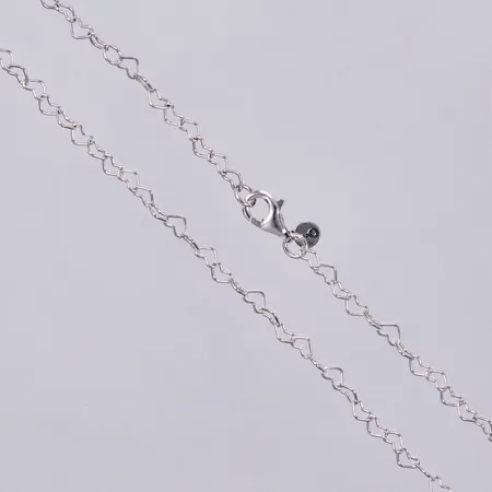 Collier längd ca 44cm, bredd ca 3mm, 925/1000 silver Vikt: 2,7 g