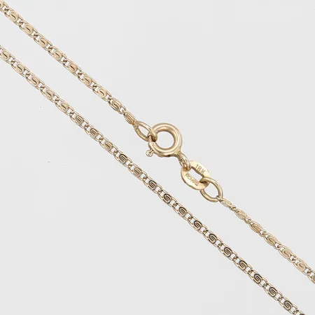 Kedja, 43,5cm, bredd 1,5mm, 18K Vikt: 3,5 g