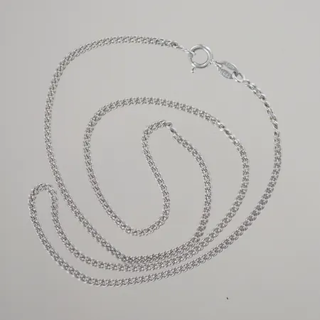 Halskedja pansar längd 45 cm, bredd 2 mm, silver 925/1000 Vikt: 5 g