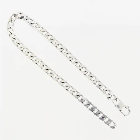 Armband 20cm, bredd 4mm, silver 925/1000. Vikt: 10,3 g