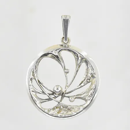 Hänge, Sten & Laine, längd 45 mm, Ø33 mm, silver. Vikt: 6,8 g