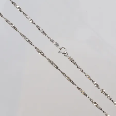 Kedja Singapore 49cm bredd 2mm silver 925/100 Vikt: 3,8 g
