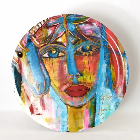 Bricka Ø49cm, Healing Power, Carolina Gynning, Skickas med paket.