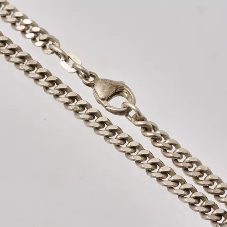 Kedja i silver, 50cm, Pansar, bredd 4,2m, 925/1000, tillverkad av Guldfynd, vikt 23,2g.