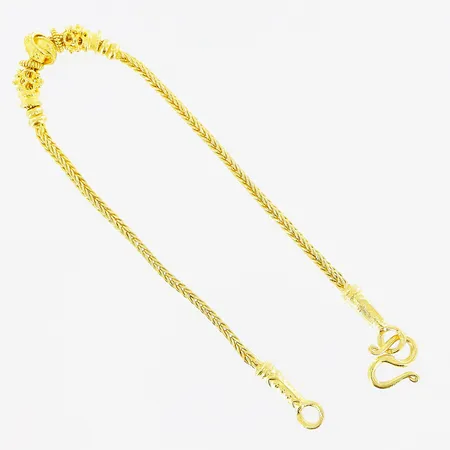 Armband, 16cm, bredd 1,5-6mm, något skev länk, 23K Vikt: 7,6 g
