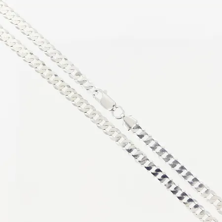Kedja Pansar, 51cm, bredd 5,5mm, silver 925/1000. Vikt: 16,4 g