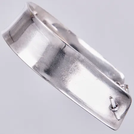 Stel armring, inner Ø ca 80mm, bredd: 18mm, år 1960, 830/1000, silver Vikt: 32,9 g