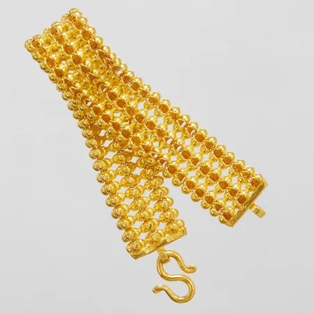 Armband, längd: 16,2cm, bredd: 16mm, Thaiguld, 2 Baht, 23K Vikt: 30,4 g