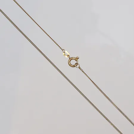 Halskedja Pansar, längd ca 48cm, bredd 0,5mm, sliten, 18K Vikt: 2,3 g