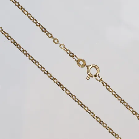Halskedja, längd 55,5cm, defekt länkdel, 18K Vikt: 5,8 g
