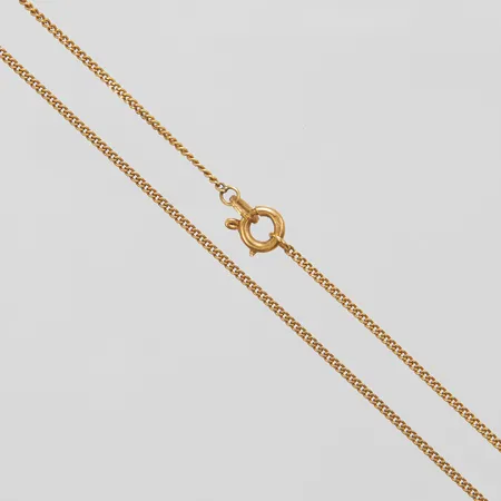 Kedja, Pansar, längd: 63,5cm, bredd: 1,2mm, skadat lås, 18K Vikt: 4,3 g