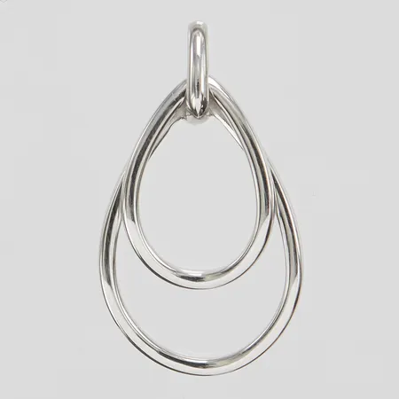 Hänge, 28x1,2mm, vitguld, 18K Vikt: 1,4 g