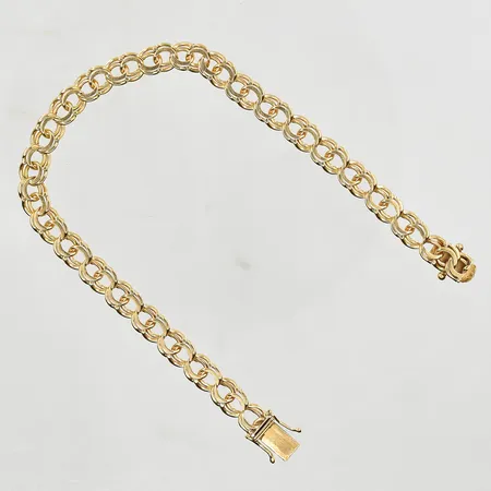 Armband Bismarck, längd 21 cm, bredd 6 mm, 18K. Vikt: 14,3 g