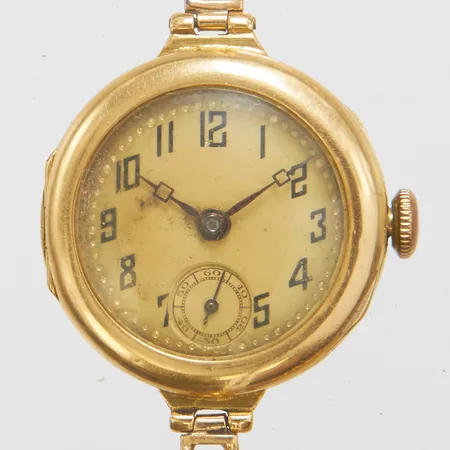 Damur Mido, 18K, manuell, 25,3mm, boettnr: 150551, pansarlänk, säkerhetskedja, bruttovikt: 22,5g