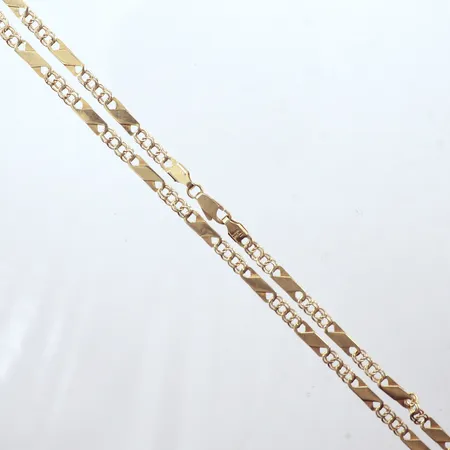Kedja, Bismarck detaljer, längd 50cm, bredd 4,2mm, 14K Vikt: 11,2 g