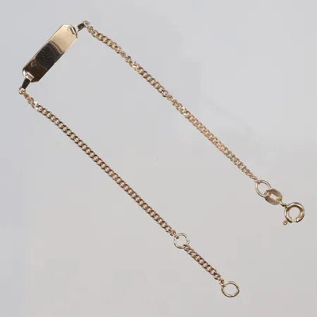 Armband Pansar, med platta, längd ca 16cm, bredd 1-4mm, 18K Vikt: 2,5 g