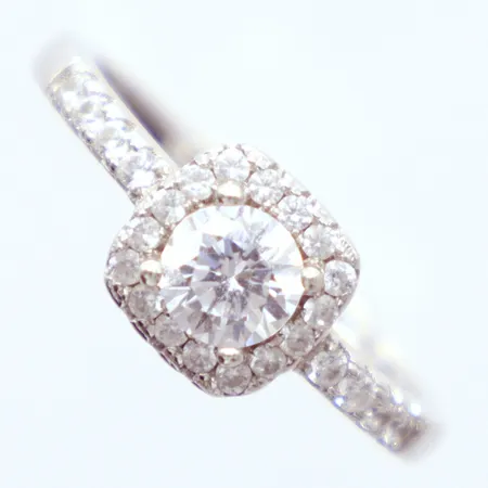 Ring med stenar Guldfynd, silver 925/1000, Ø17mm, Vikt: 2,6 g