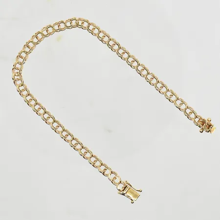 Armband Bismarck, längd 20 cm, bredd 5 mm, 18K. Vikt: 8,3 g