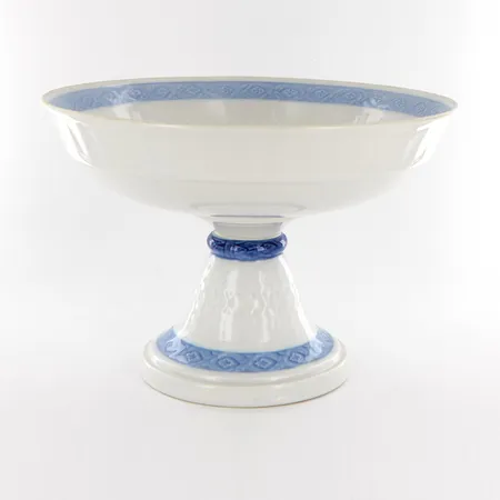 Skål på fot, Blå Vifte, Arnold Krog för Royal Copenhagen, nr: 1212/11549, Ø23cm, höjd: 16cm. Skickas med paket.