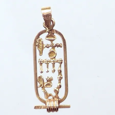 Hänge, längd 3,3cm, bredd 10,6mm, 14K Vikt: 1,9 g