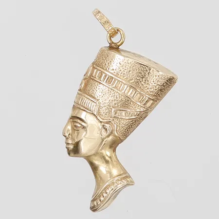 Hänge, nefertiti, 23mm, 18K Vikt: 1,1 g