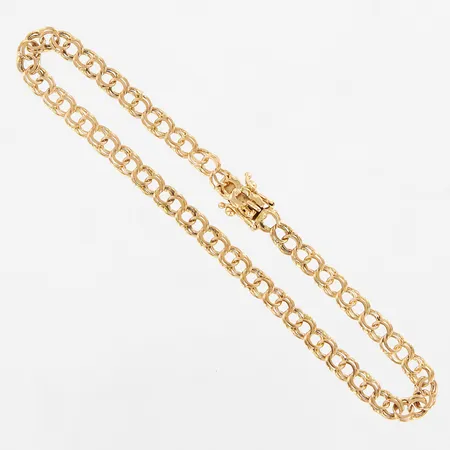 Armband Bismarck, 19,5cm, bredd 4mm, 18K Vikt: 5,8 g
