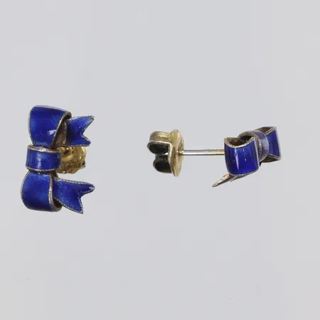 Ett par örhängen, rosett, 15x10mm, silver, 830/100 Vikt: 1,7 g