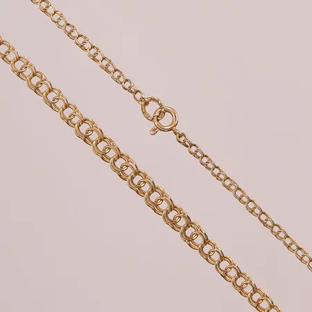Collier, doserad Bismarck, 48cm, bredd 2,4-5,3mm, 18K 9,0g.