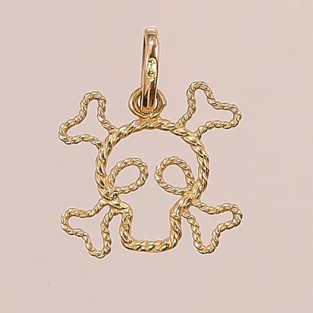 Hänge, 12x13mm, 18K, 0,6g.