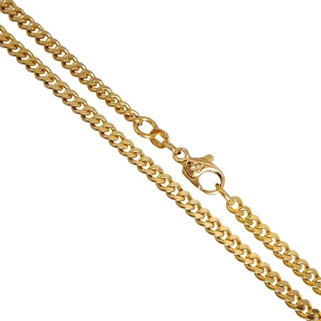 Halskedja Pansar, 18K guld, Balestra Italien, svensk kontrollstämpel, längd 52,0 cm, bredd 3,5 mm, fint skick Vikt: 24,1 g