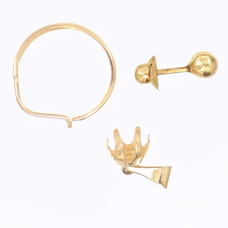 Diverse guld defekt 18K Vikt: 0,7 g