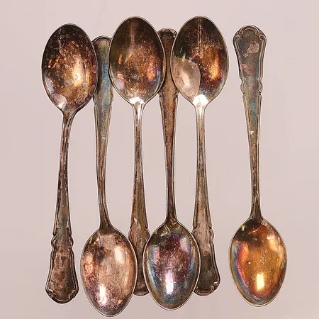 Skedar, 6st, Rådhus, 11cm, 70,2g.